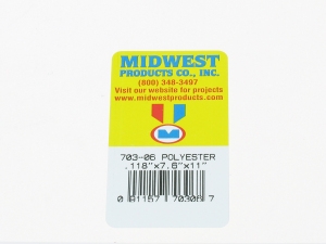 703-06 CLEAR POLYESTER .118 (3.00mm)